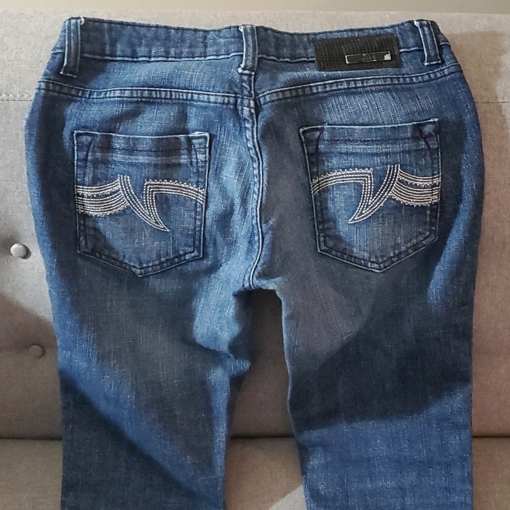 Fmj demin jeans twiggy low rise super skinny Size 28 flying‎ machine jean demin